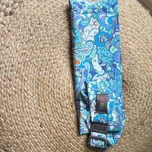 BANDI Blue Swirl Printed Pocket Belt